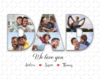 Dad Photo Collage Png, Dad and Son Photo Collage Png, Dad Photo Gifts, Dad Birthday Photo Png, Dad Png, Fathers Day Png, Dad Photo Png