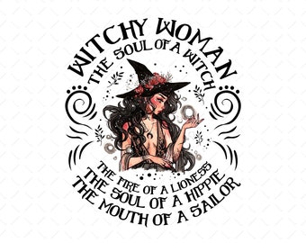 Witchy Woman Png, Halloween Png, Spooky Png, Witchy Vibes Png, Witchy Quotes, Witch Png, Halloween Witch Png, Witchy Png, Instant Download