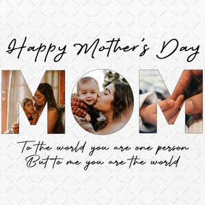 Happy Mother’s Day Png, Mom Photo Collage Png, Photo Collage for Mom Png, Mother Pictures Png, Mother’s Day Gifts Png, Mom Png, PNG File bild 2