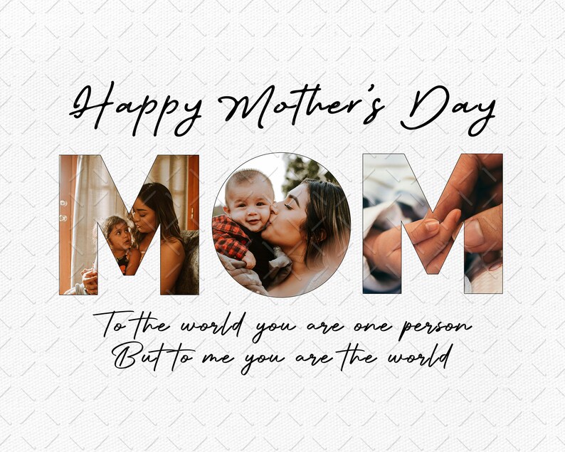 Happy Mother’s Day Png, Mom Photo Collage Png, Photo Collage for Mom Png, Mother Pictures Png, Mother’s Day Gifts Png, Mom Png, PNG File bild 2