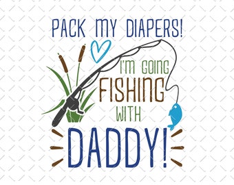 Fishing Baby Png, Dad and Baby Png, Fathers Day Png, Fishing Daddy Png, Dad and Son Png, 1st Fathers day Png, Gift for Husband Png, PNG File