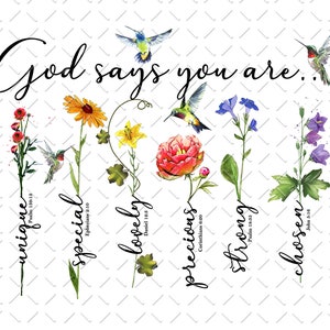 God Says You Are Hummingbird Png, Faith Png, Faith Png, Bible Verse Png, Christian Png, Religious Png, Christian Quotes, Digital File