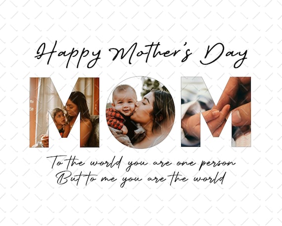 Happy Mother’s Day Png, Mom Photo Collage Png, Photo Collage for Mom Png, Mother Pictures Png, Mother’s Day Gifts Png, Mom Png, PNG File