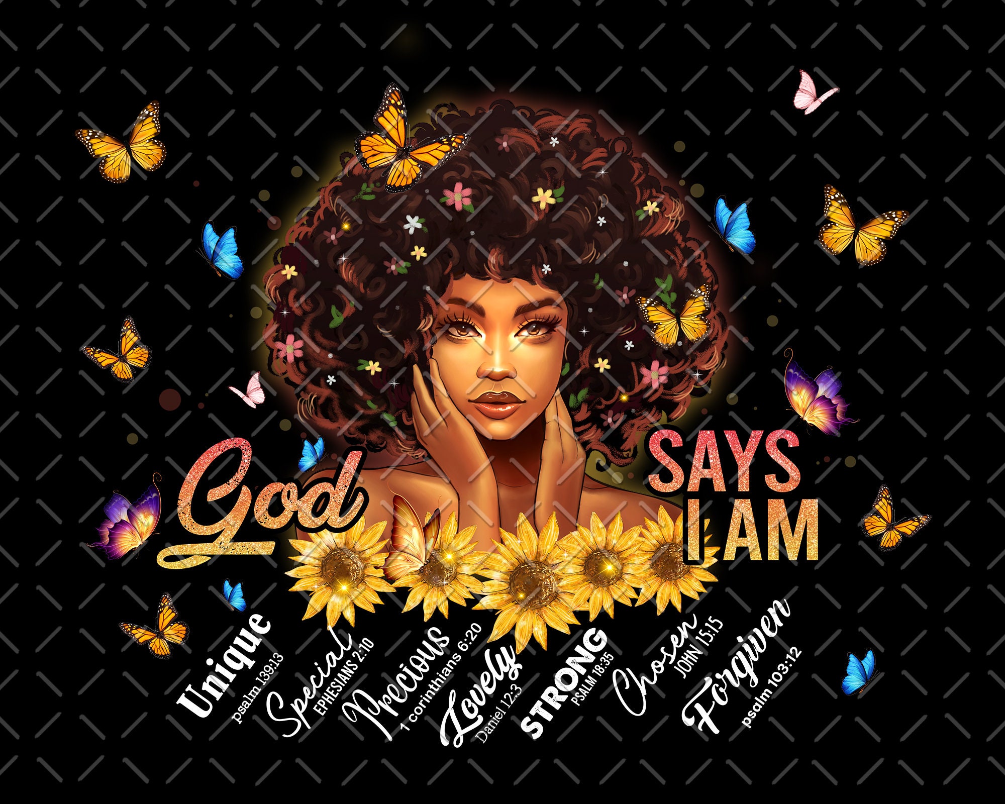Black Girl God Says You Are Png, Black Girl Png, Black Queen Png ...