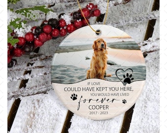 Dog Memorial Ornament PNG Sublimation, Dog Christmas Ornament Png, Dog Memorial Ornament Png, Dog Photo Ornament Png, Pet Memorial Christmas