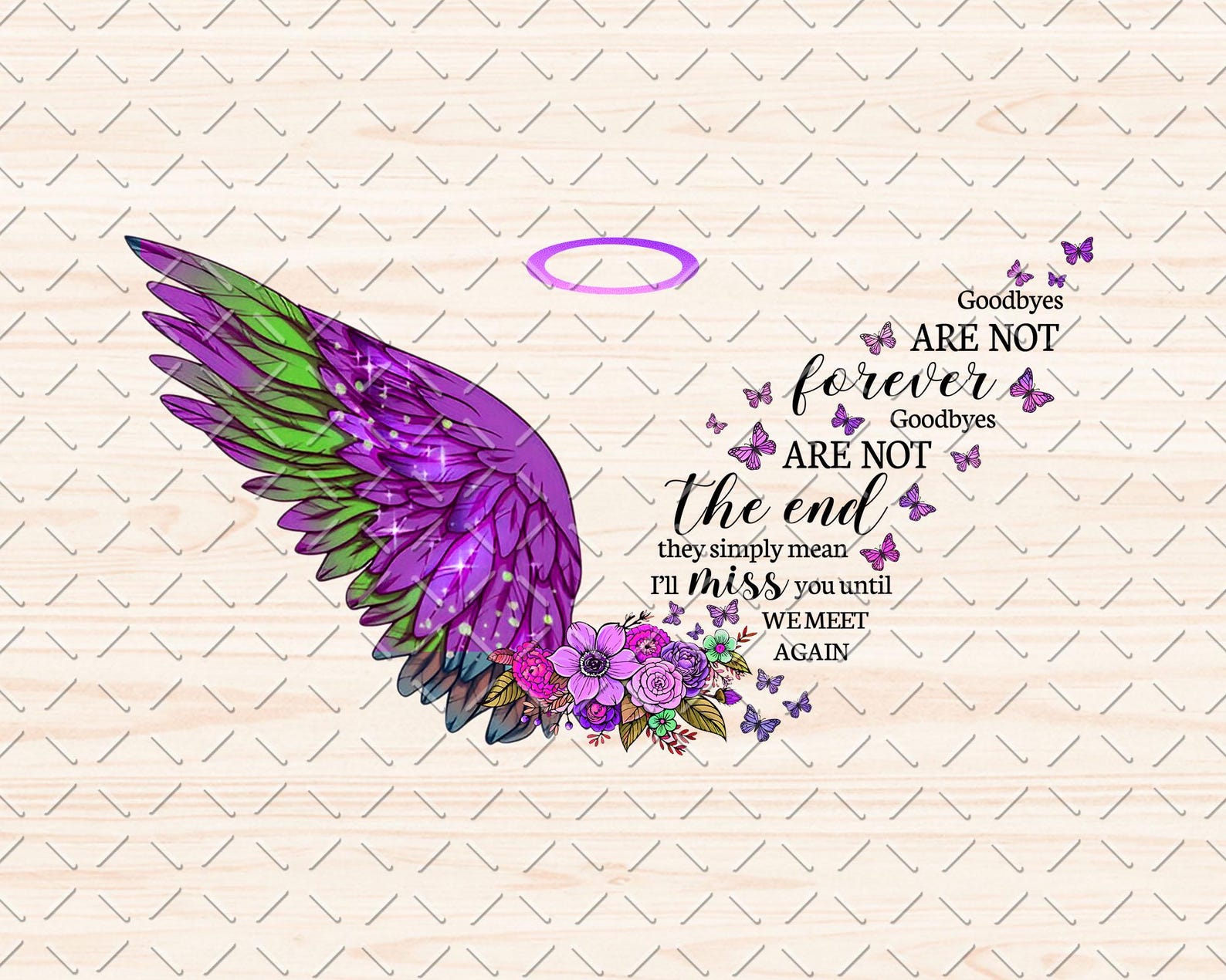 Until We Meet Again Png, Memorial Png, Angel Wings in Loving Memory Png ...
