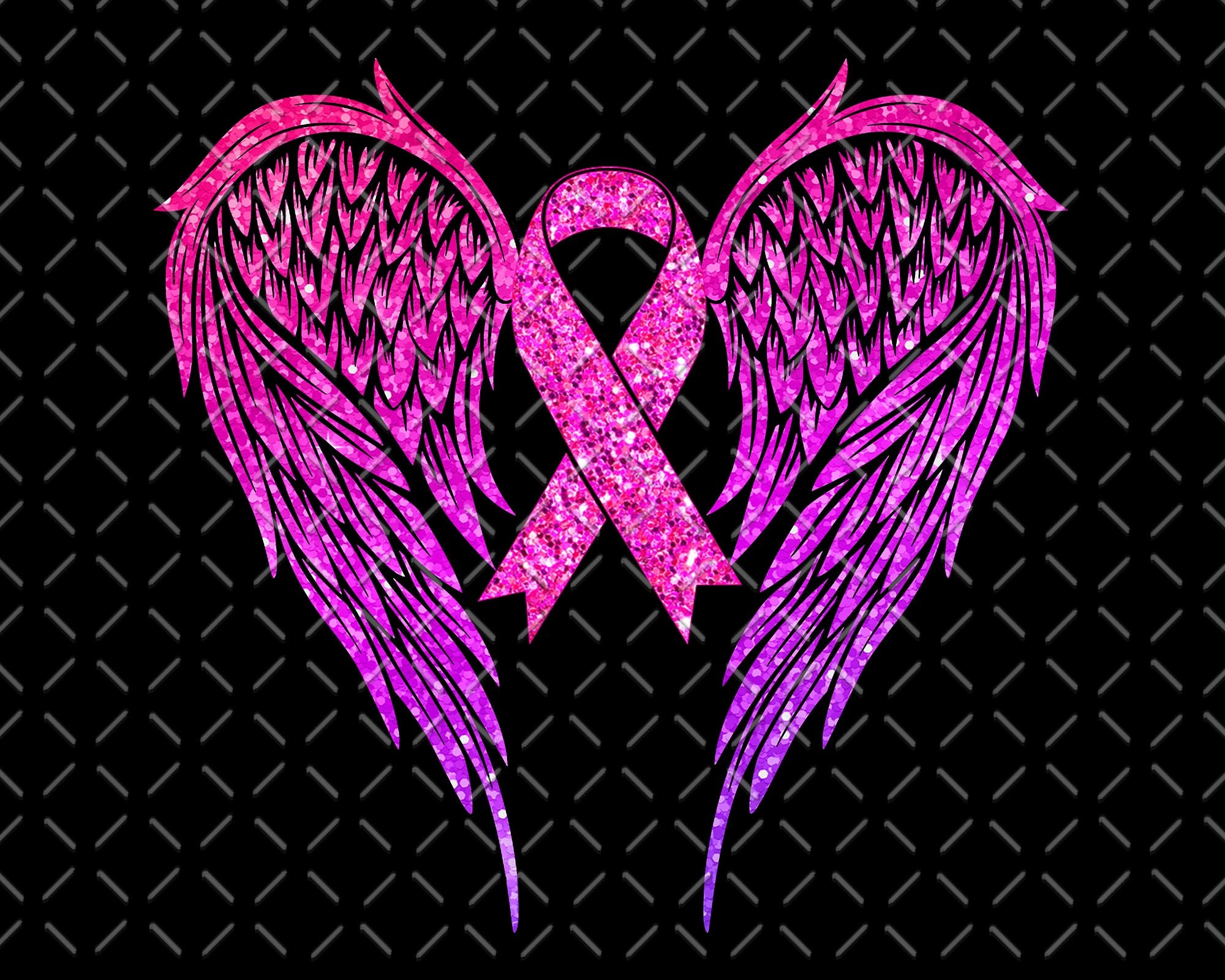 thumbnail image 2 of Breast Cancer Awareness Decals - 2 Pack Pink Ribbon Angel Wings Stickers, 5 Inch Car Decals 2 of 13