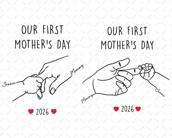 Our First Mother's Day Png, First Mother’s Day Png, First Time Mom Png, New Mom Png, First Mother's Day Gifts From Baby Png, Mom Png, PNG