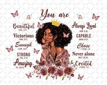 Black Girl Png, You Are Png, Black Queen Png, Melanin Png, Afro Girl Png, Afro Hair Png, Black Pride Png, Melanin Queen Png, Digital File