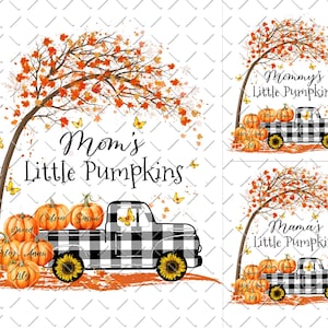 Mom&#39;s Little Pumpkins With Grandkids Fall Autumn Png, Mama&#39;s Little Pumpkins Png, Mom Pumpkin Png, Fall Mama Png, Momlife Png, PNG File