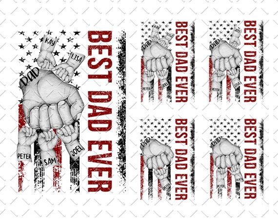 Best Dad Ever Png, American Dad png, Usa Dad Png, 4th of July Png, American Flag Dad, Patriotic Dad png, Fist Bump Dad Png, PNG File