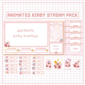 Animated Kir by Stream Overlay, Twitch Aesthetic Kir by Overlay Package, Cute  Twitch Panels ,  Animated Twitch Banner  Alerts