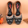 Black Velvet Beaded Jutti Khussa Shoes: Punjabi Bridal Flats product logo