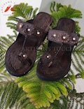 Brown Leather Kolhapuri Sandals: Handmade Ethnic Slip-Ons product logo