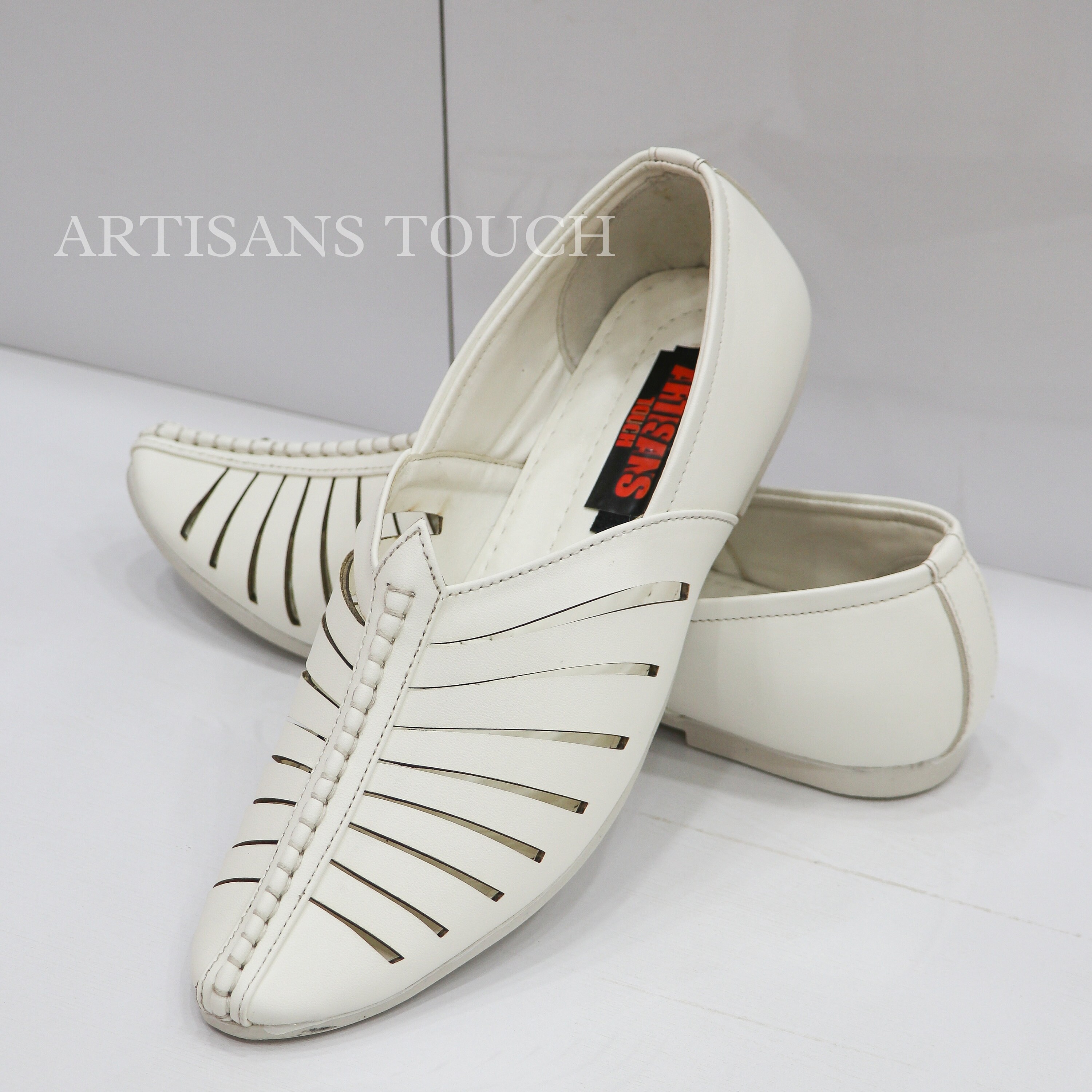 mens white slip on dress shoes