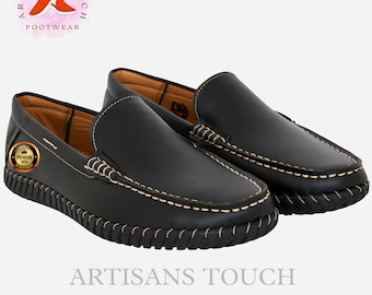 Handgemaakte leren loafers voor heren: comfortabele instapschoenen