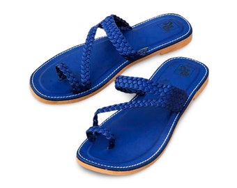 Blue Slipper, Men's Slippers, blue flip flops, Stylish Slippers, "Step into Comfort and Style with Men's Blue Slippers" Summer sandals,blue