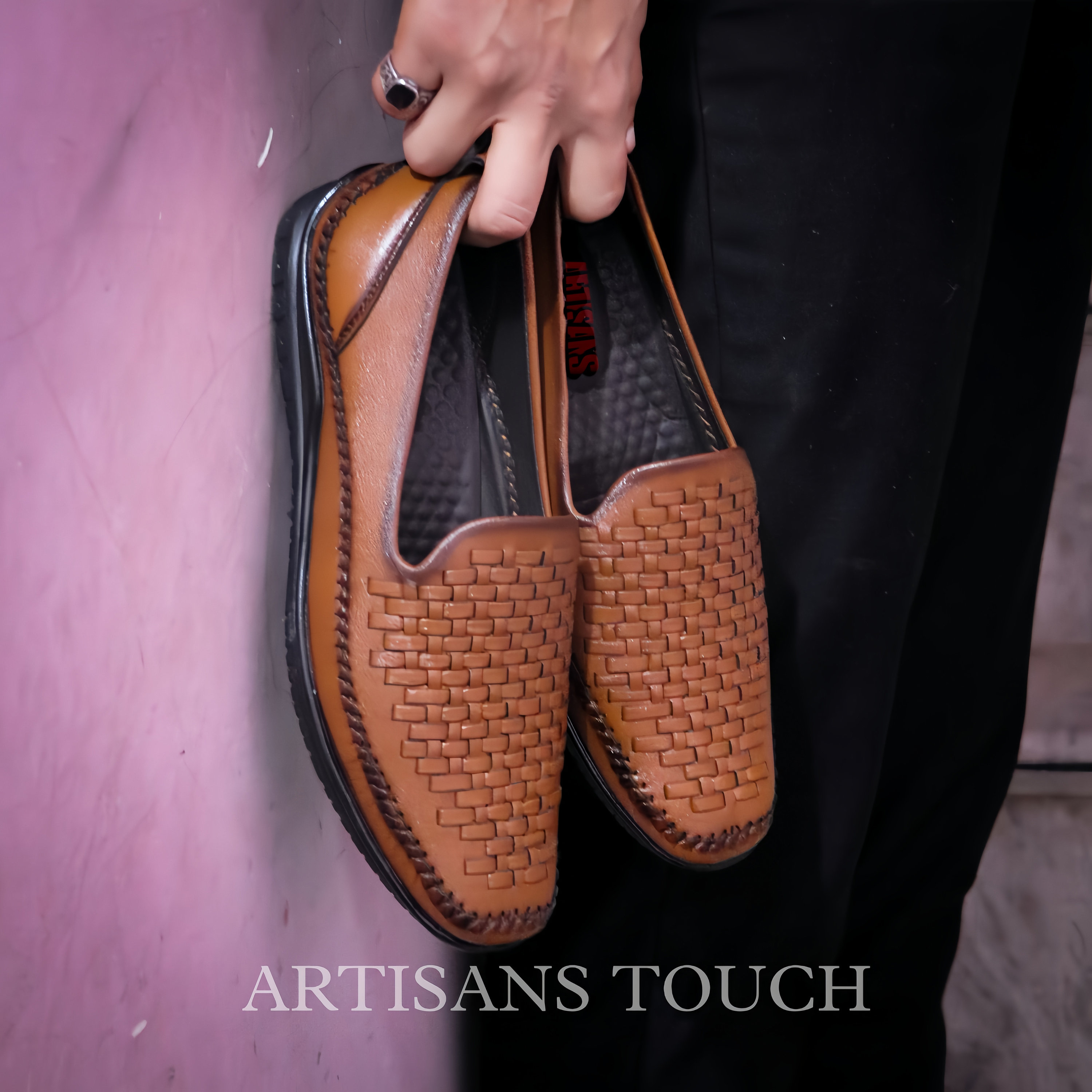 Handmade Basket Weave Leather Loafers: Mens Wedding Shoes - Etsy