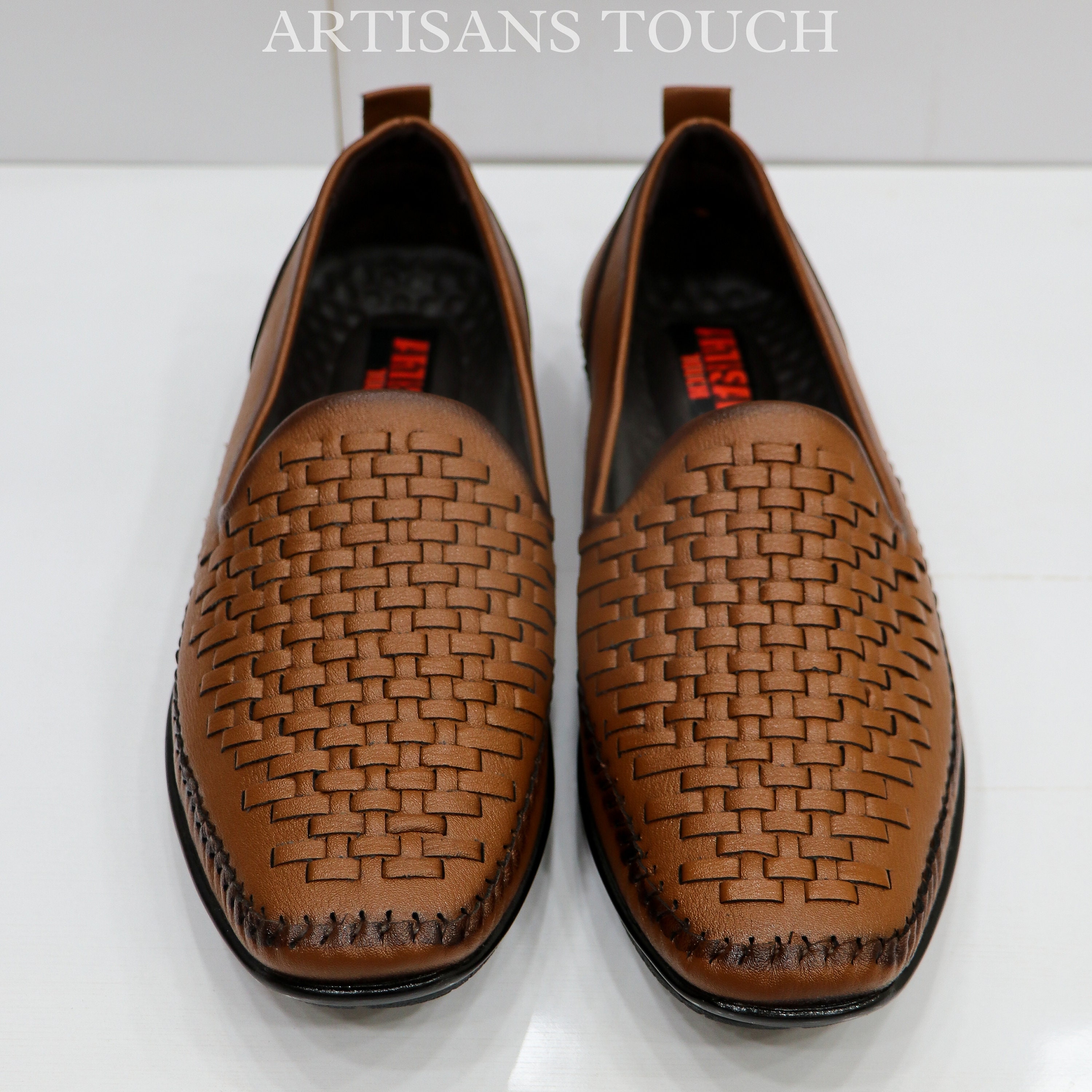 Handmade Basket Weave Leather Loafers: Mens Wedding Shoes - Etsy