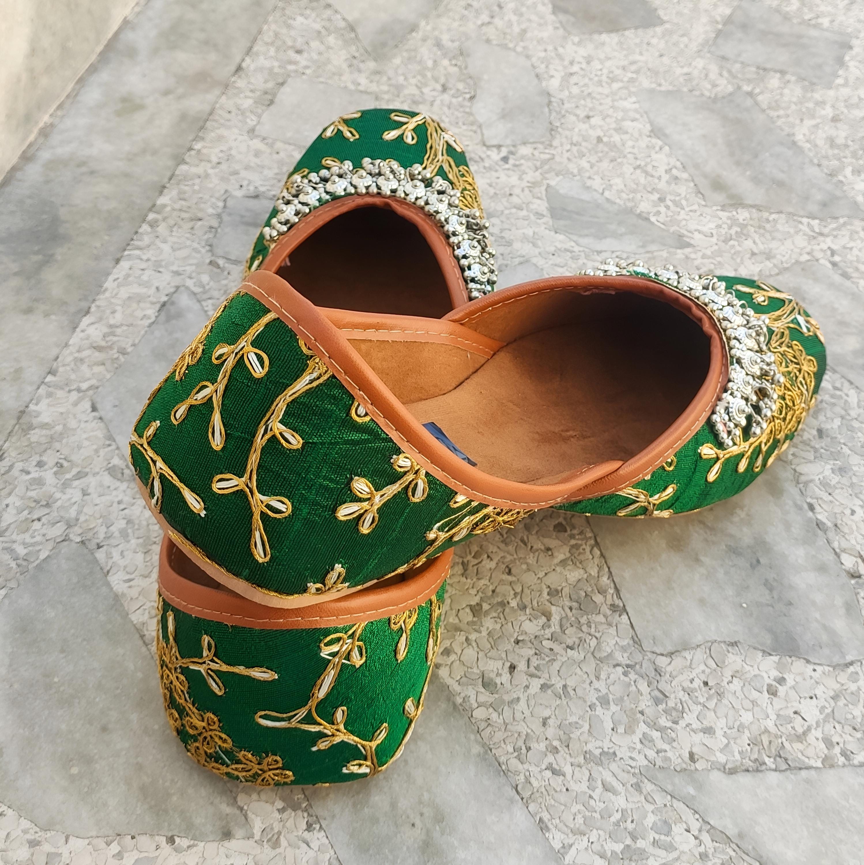 Men’s Shoes Indian Wedding Green Velvet Sherwani Jutties Khussa Mojari US 9/10 Red Velvet Bridal Khussa Jutti: Pakistani Wedding Shoes - Etsy main image 4