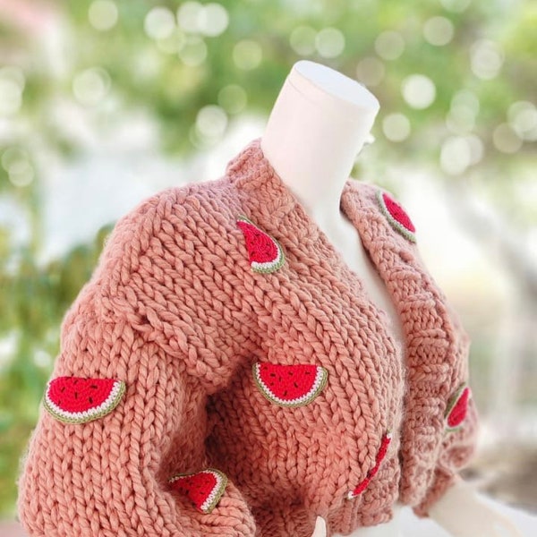 Watermelon Cardigan Etsy