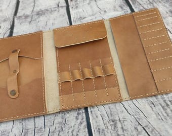 Patron PDF Étui à aiguilles en cuir et tutoriel vidéo, tutoriel d'étui à aiguilles, patron de rangement pour tricot, étui à tricot circulaire, cadeau tricot