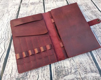 PDF Pattern Leather needle case and VIDEO tutorial, Needles case tutorial, Knitting Organizer pattern, Circular knitting case, knitting gift