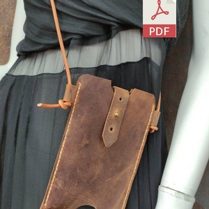 PATTERN Crossbody Bag, Mobile phone chain with pocket, Phone Necklace, Mobile phone shoulder Hanging bag, Phone Case, Modular Accessories