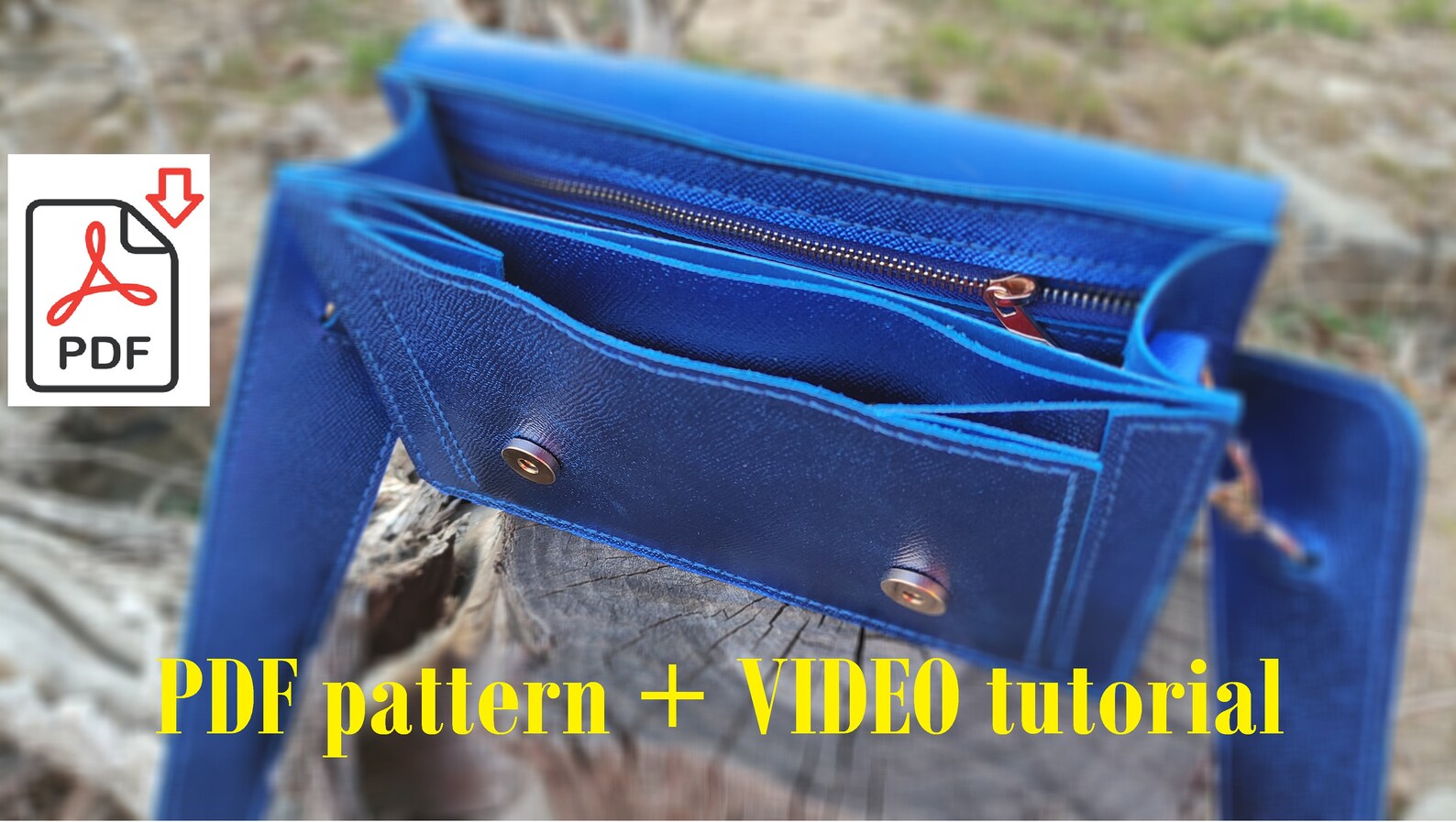 Ladies Purse Pattern, Bag Pattern Shoulder Bag , Leather DIY, Pdf ...