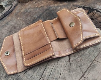Portefeuille à deux volets en cuir avec motif + vidéo, Portefeuille PDF, Motif de portefeuille PDF, Modèle de portefeuille, Motif en cuir, Cuir fait main, Modèle numérique