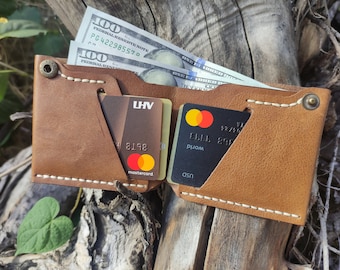 Portefeuille à deux volets en cuir avec motif + vidéo, Portefeuille PDF, Motif de portefeuille PDF, Modèle de portefeuille, Motif en cuir, Cuir fait main, Modèle numérique