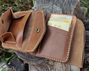 Portefeuille à deux volets en cuir avec motif + vidéo, Portefeuille PDF, Motif de portefeuille PDF, Modèle de portefeuille, Motif en cuir, Cuir fait main, Modèle numérique