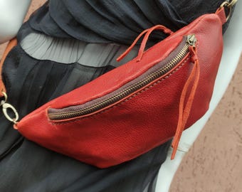 Patron PDF Tutoriel vidéo Sac banane, Patron de sac à bandoulière en cuir PDF, Patron de couture de sac bandoulière tendance en cuir