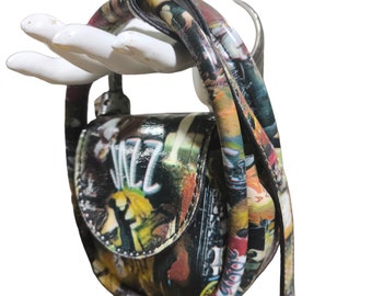 Patron de petit sac à bandoulière, petit sac à main en cuir, patron de sac messager, patron PDF et vidéo d'instructions