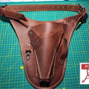 PDF Pattern Florist Werkzeuggürtel + Video, Floristen-Gartengürtelmuster, Gartengürtel, Farmgürtel, Blumengürtel PDF, Farmer's Tool Belt, A4, LETTER