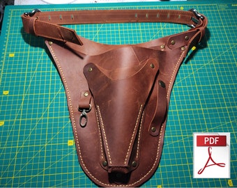 PDF pattern Florist tool belt + Video , florist garden belt pattern, garden belt, farm belt, floral belt PDF, Farmer's Tool Belt, A4, LETTER
