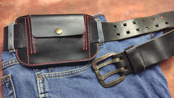 PDF Pattern Leather Belt Wallet With a Coin Pocket and Secret