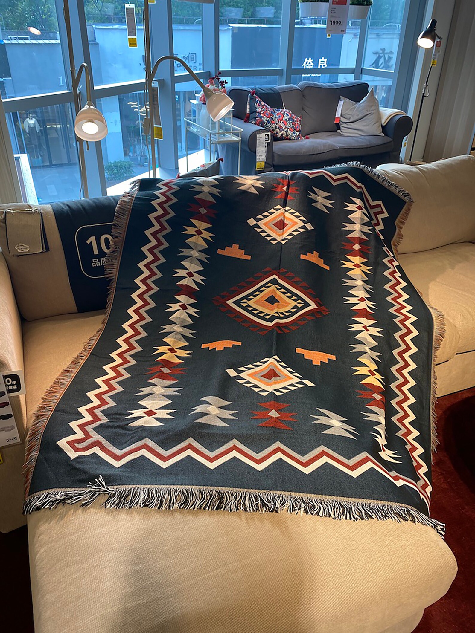 Luxury Aztec Throw Soft Aztec Blanket Cozy Nap Throw Etsy