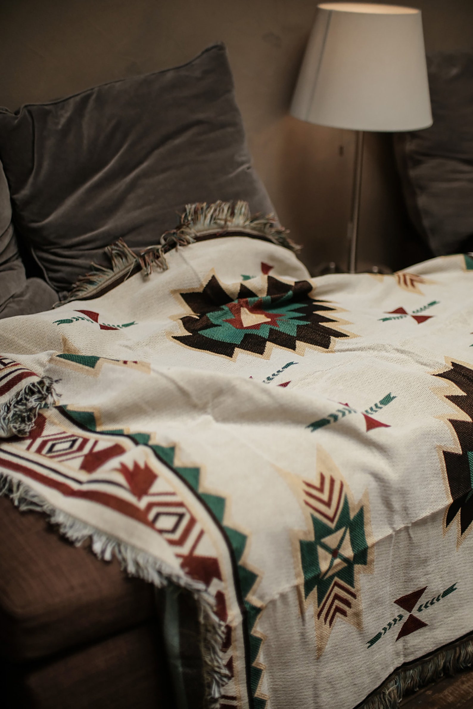 Luxury Aztec Throw Soft Aztec Blanket Cozy Nap Throw Etsy