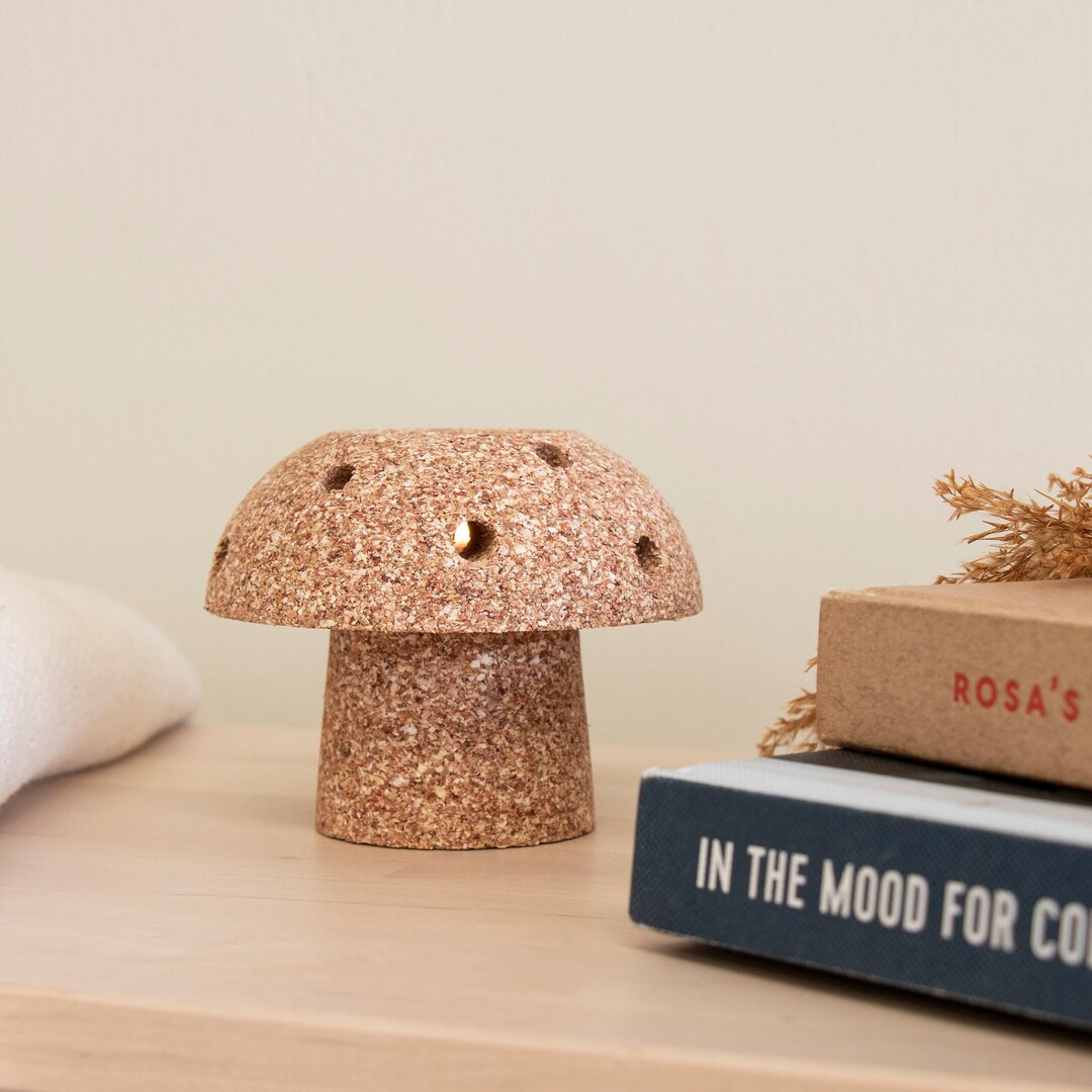 Corn Cob Mushroom Tea Light Holder Etsy