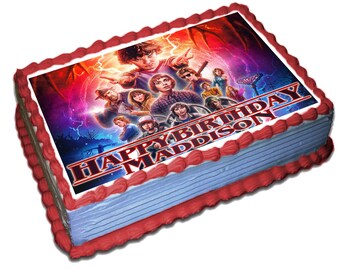 Stranger Things Cake Decoration Etsy