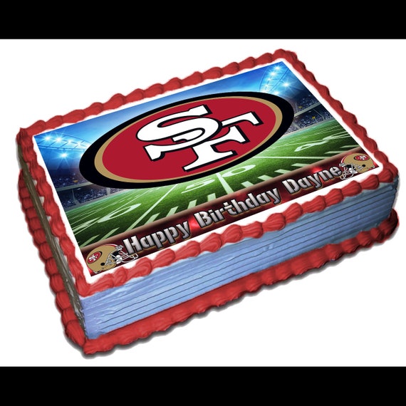 San Francisco 49ers Edible Cake Topper Icing Sugar Paper - Etsy