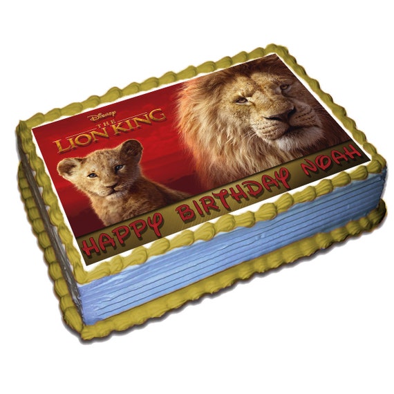 The Lion King Edible Cake Topper Icing Sugar Paper Etsy