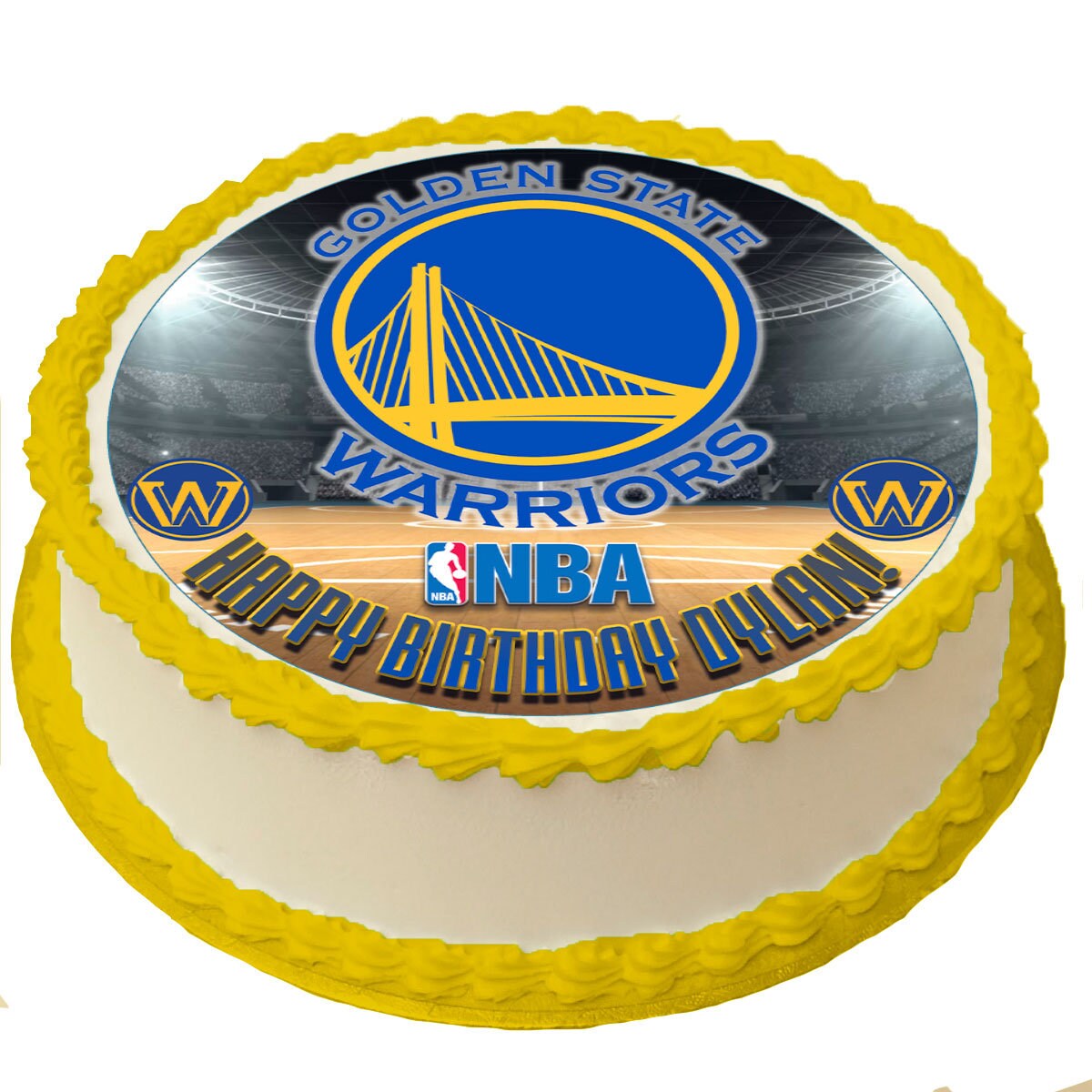 Golden State Warriors Edible Cake Topper Icing Sugar Paper Etsy Canada