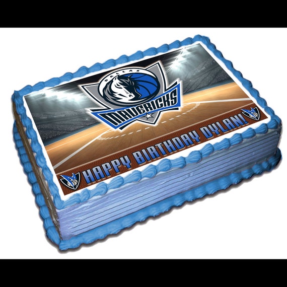 Dallas Mavericks Edible Cake Topper Icing Sugar Paper Etsy