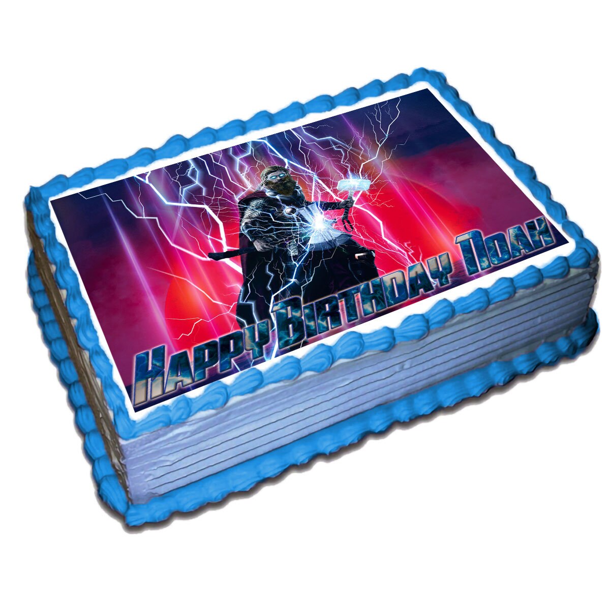 Thor Edible Cake Topper Icing Sugar Paper Etsy