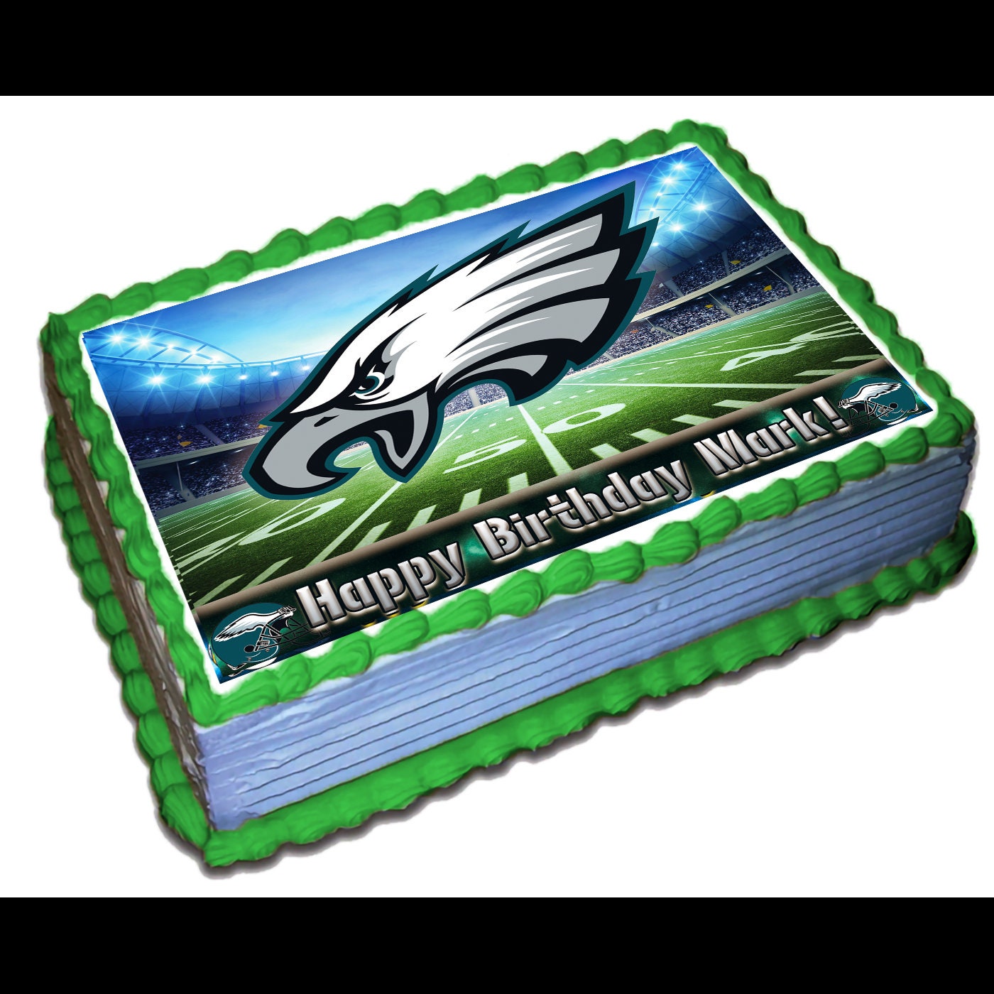 Philadelphia Eagles Edible Cake Topper Icing Sugar Paper | Etsy