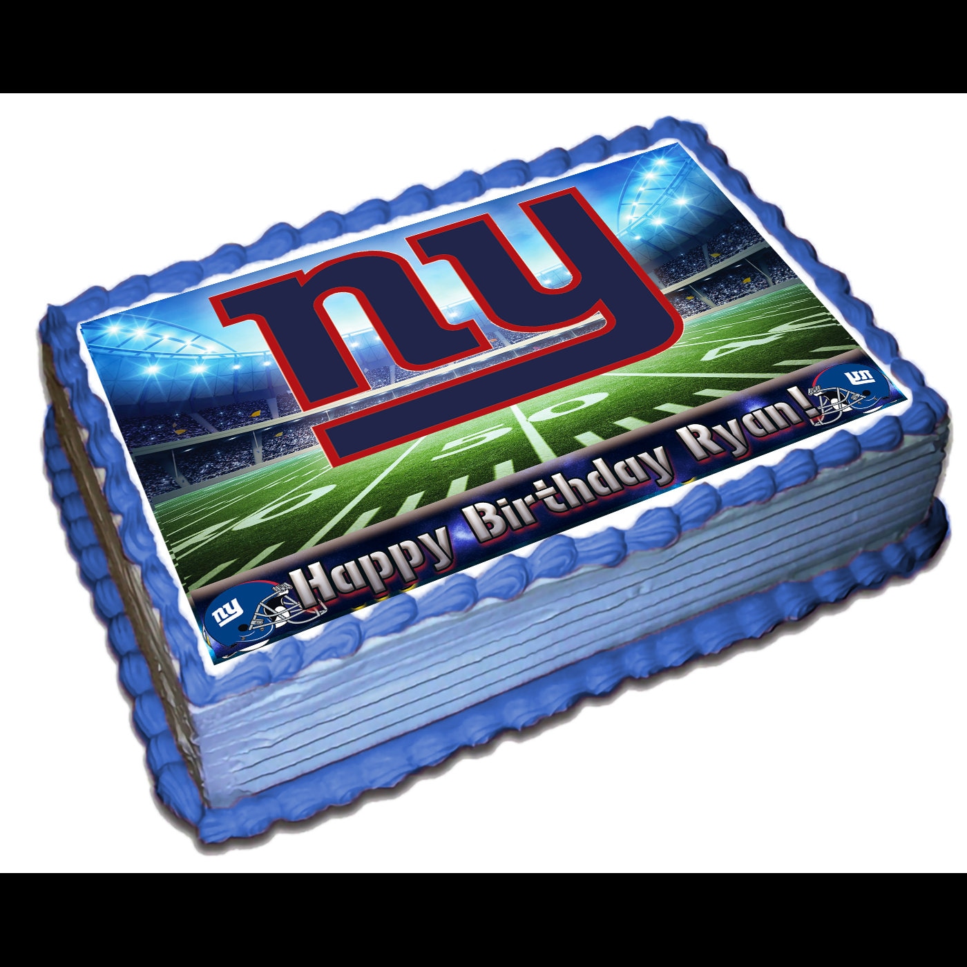 New York Giants Edible Cake Topper Icing Sugar Paper Etsy UK