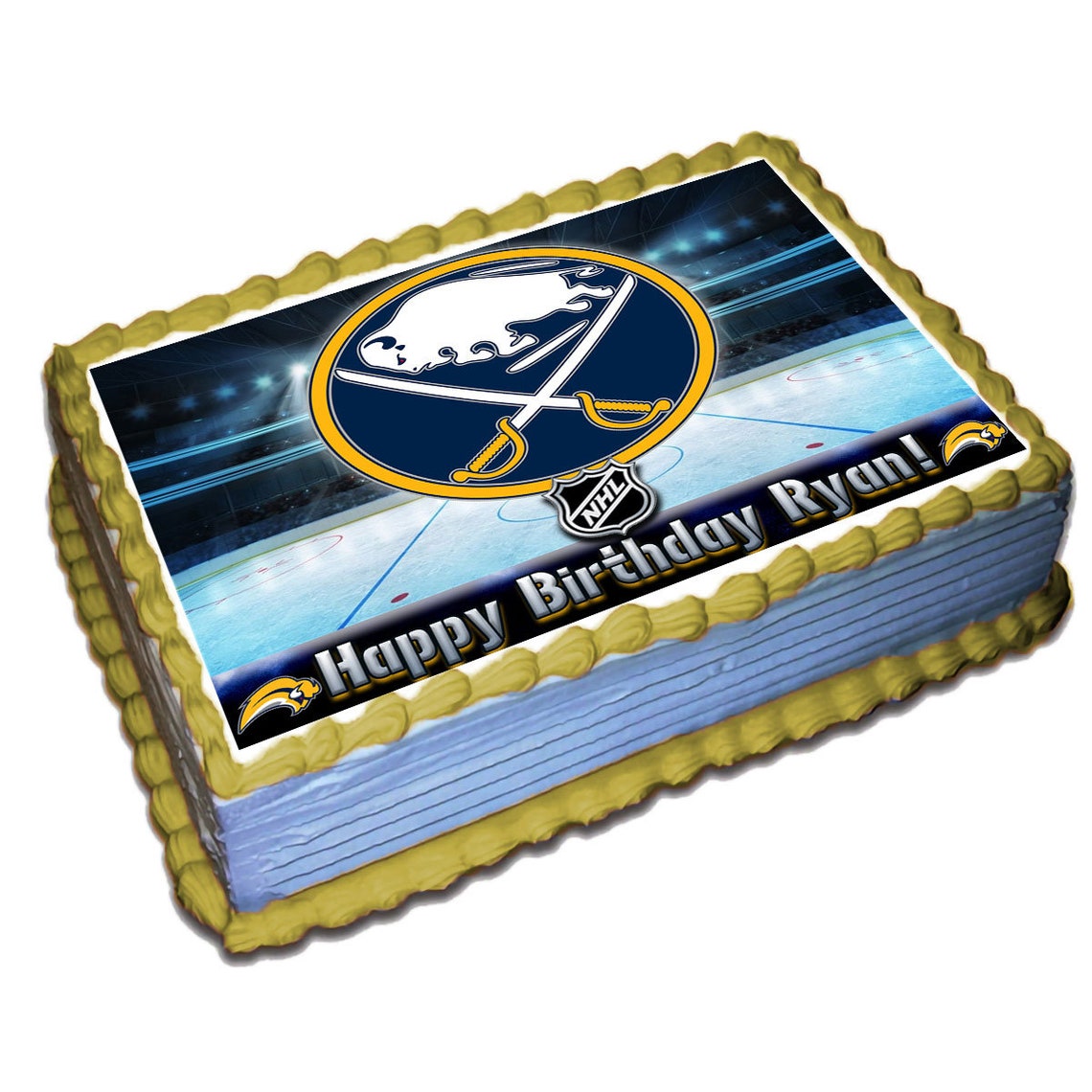 Buffalo Sabres Edible Cake Topper Icing Sugar Paper Etsy