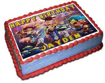 Toystory 4 Toy Story **ROUND** edible cake image frosting sheet topper Toystory 4 Toy Story **ROUND** edible cake image frosting sheet topper